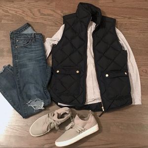 J Crew Excursion Quilted Puffer Vest